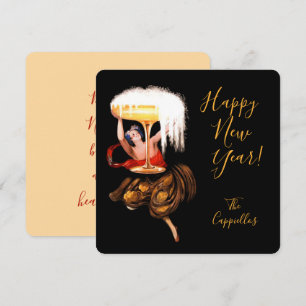 Champagne Toast New Year Holiday Card