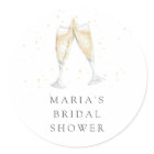 Champagne Toast Personalized Bridal Shower