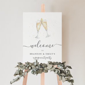 Champagne Toast Personalized Event Welcome Sign
