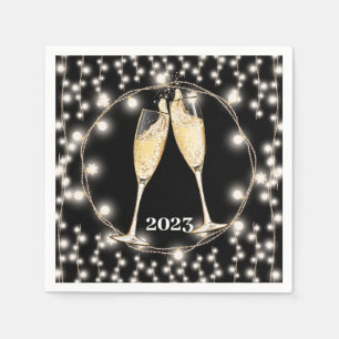 Champagne Toast String Lights Classic Napkins