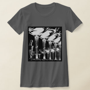 Champagne Tower Art Deco Graphic  T-Shirt
