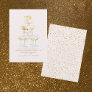 Champagne Tower Gold Text Blush Engagement Party  Invitation