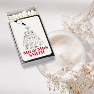 Champagne Tower wedding favors Matchboxes
