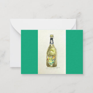 Champagne watercolor gift enclosures note card