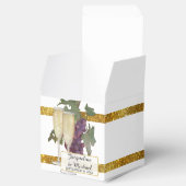 Champagne Winery Grapes Vineyard Wedding Reception Favor Boxes (Opened)