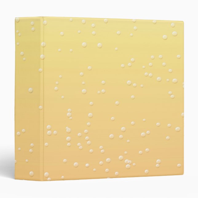 Champagne with Tiny Bubbles Background Art Binder (Front/Spine)
