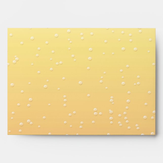 Champagne with Tiny Bubbles Background Art Envelope (Front)