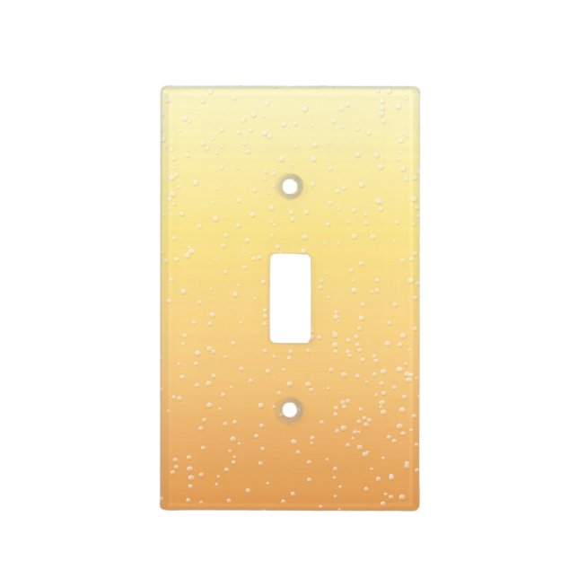 Champagne with Tiny Bubbles Background Art Light Switch Cover (Front)