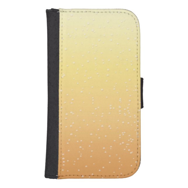 Champagne with Tiny Bubbles Background Art Samsung Galaxy Wallet Case (Front)