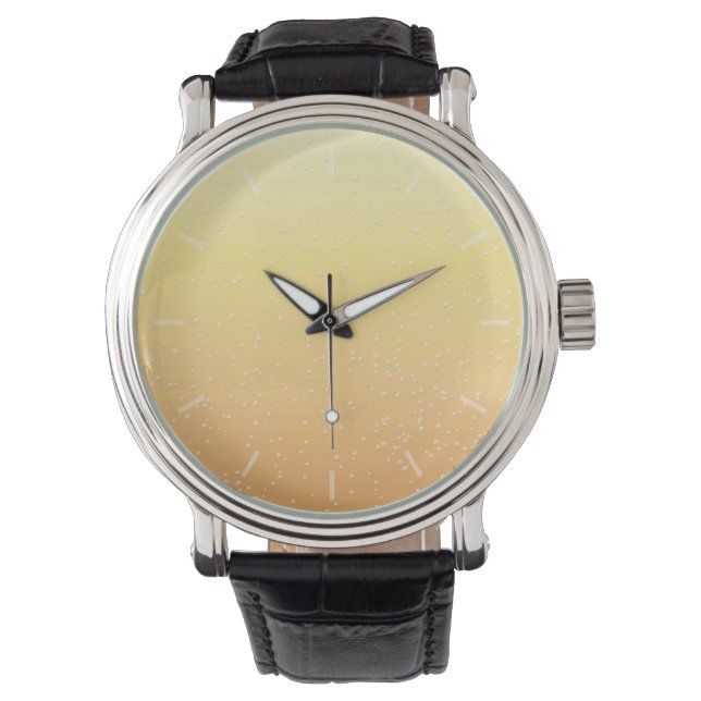 Champagne with Tiny Bubbles Background Art Watch (Front)