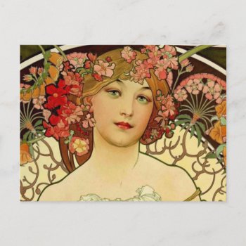 Champagne Woman 1897 - F. Champenois Imprimeur Postcard by hermoines at Zazzle
