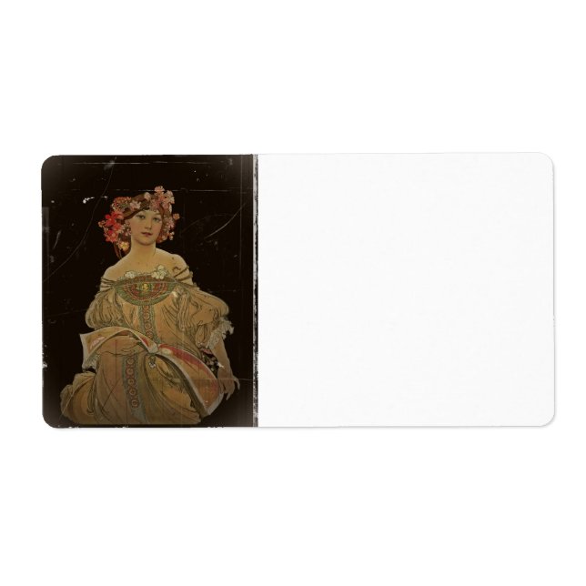 Champagne Woman on Black Label (Front)