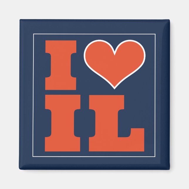 Champaign Urbana  (IL) Football Watch Party Fridge Magnet (Front)