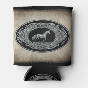 Champion Barrel Racing Rodeo Country Western Can Cooler
