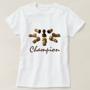 Champion chess pawns funny customizable T-Shirt