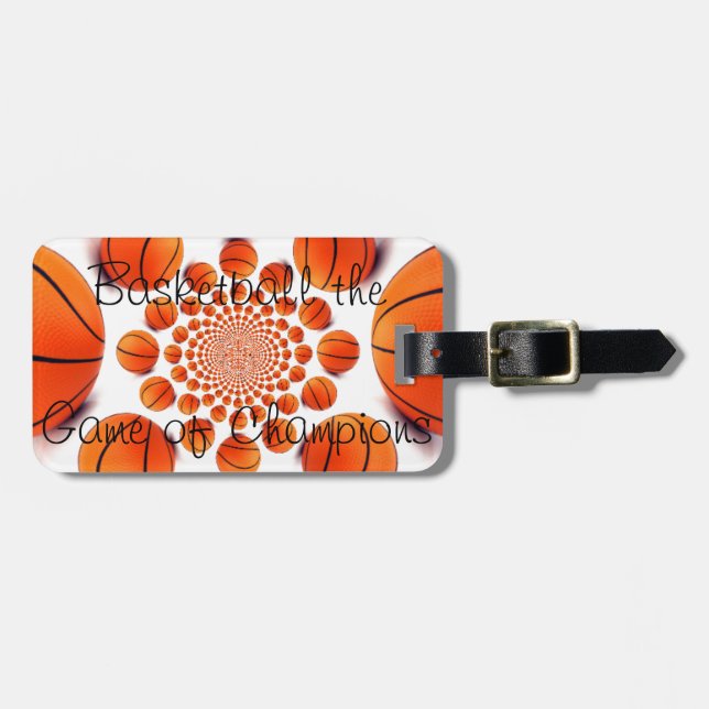 Champion Court Vision:  Basketball Game of Champs Luggage Tag (Front Horizontal)