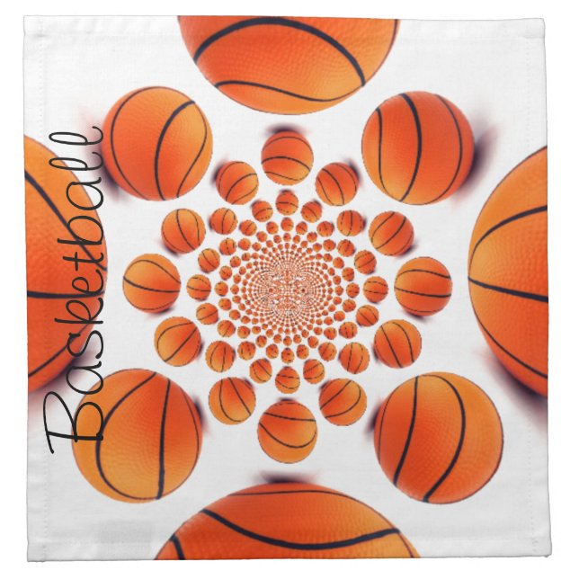 Champion Court Vision:  Basketball Game of Champs Napkin (Front)