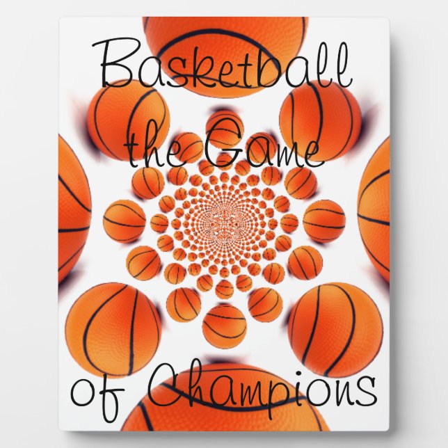 Champion Court Vision:  Basketball Game of Champs Plaque (Front)