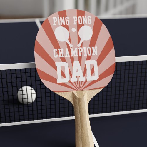 Champion Dad Red Ping Pong Paddle