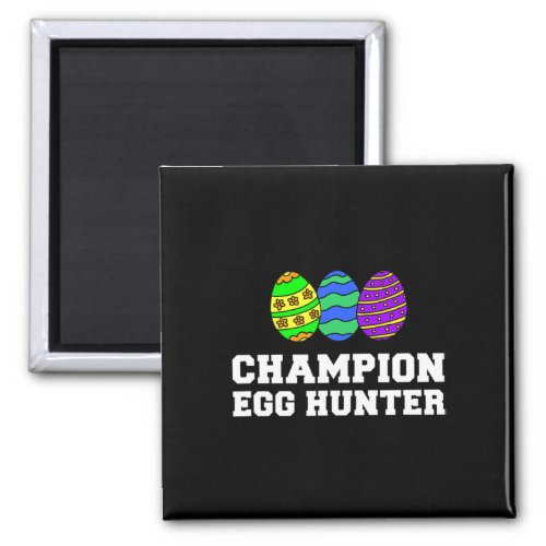 Champion Egg Hunter Easter Egg Hunt Fun Cartoon  Magnet