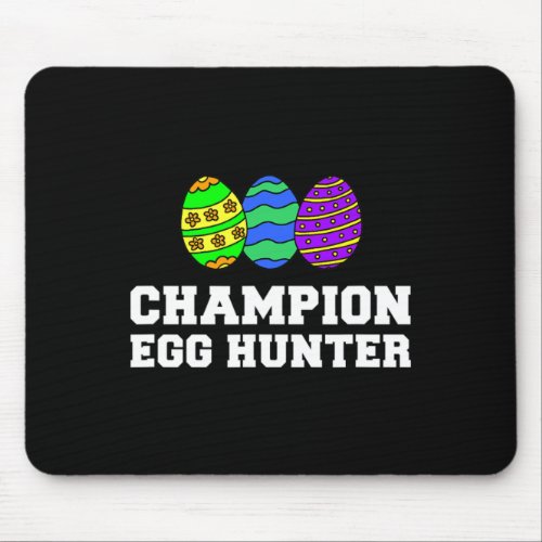 Champion Egg Hunter Easter Egg Hunt Fun Cartoon  Mouse Pad