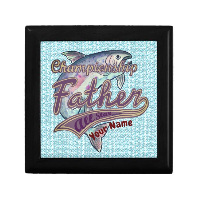 Champion Fishing Dad custom  Gift Box (Front)