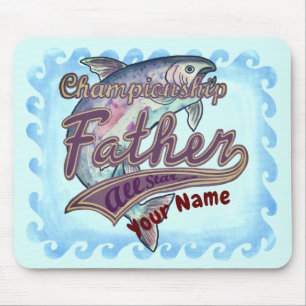 Champion Fishing Dad custom  Mouse Pad