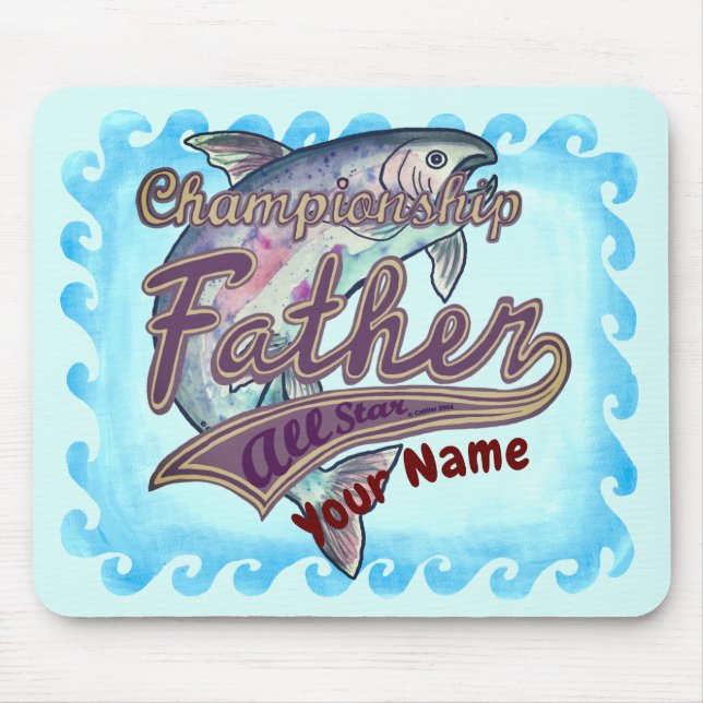Champion Fishing Dad custom  Mouse Pad (Front)
