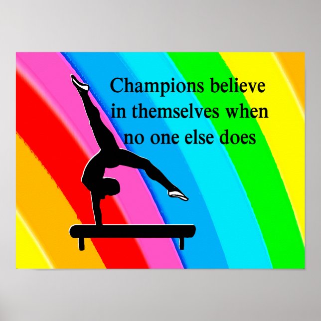 CHAMPION GYMNASTICS GIRL POSTER (Front)