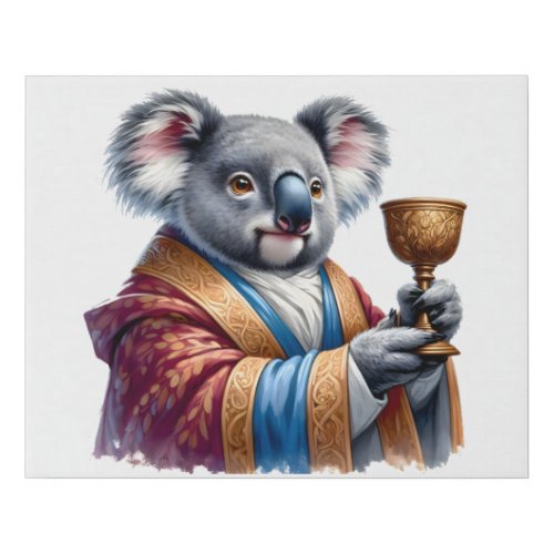 Champion Koala T_Shirt Faux Canvas Print