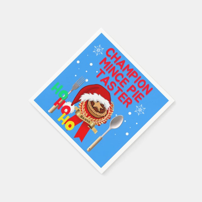 Champion Mince Pie Taster Napkins (Corner)