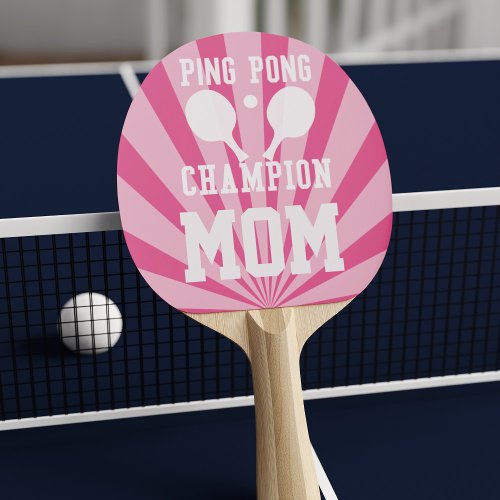 Champion Mom Pink Ping Pong Paddle