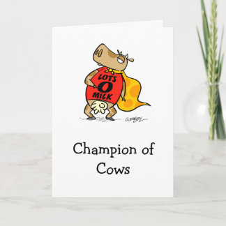 Champion of Cows Card