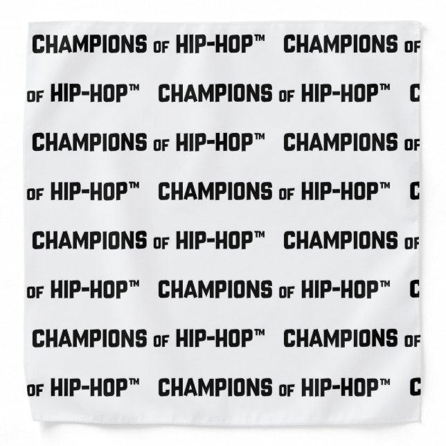 CHAMPION OF HIP-HOP Bandana (Front)