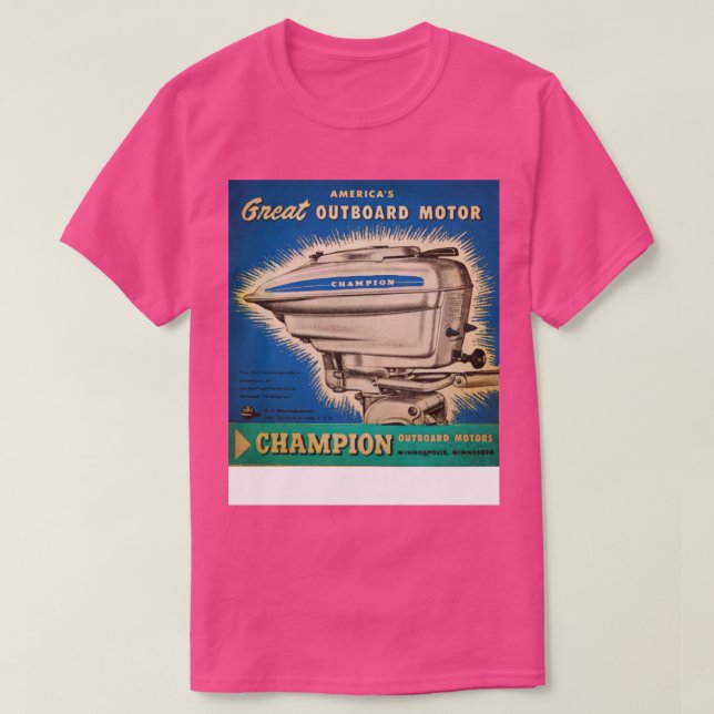 Champion Outboards T-Shirt (Design Front)