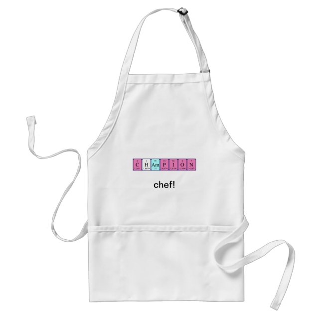Champion periodic table name apron (Front)