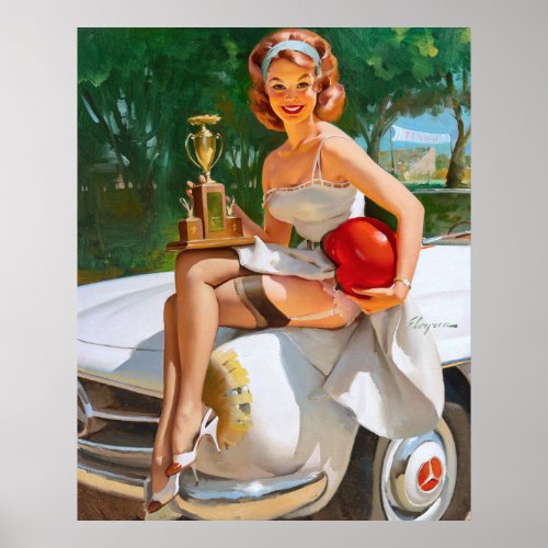 Champion Pin Up Poster