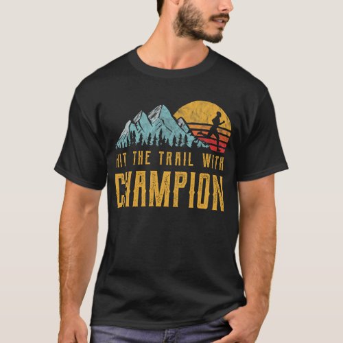 CHAMPION Running _ Hit The Trail with Family Name T_Shirt