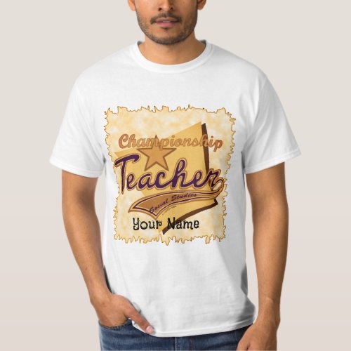 Champion Social Studies Teacher T_Shirt