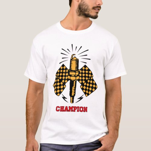 champion spark plug T_Shirt