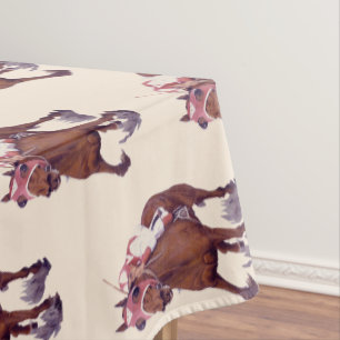Champion Thoroughbred Race Horse Wins Tablecloth