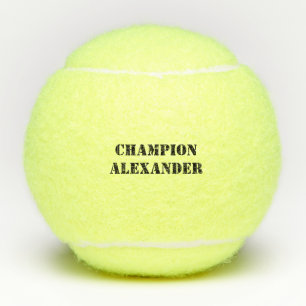 Champion with customizable name tennis balls