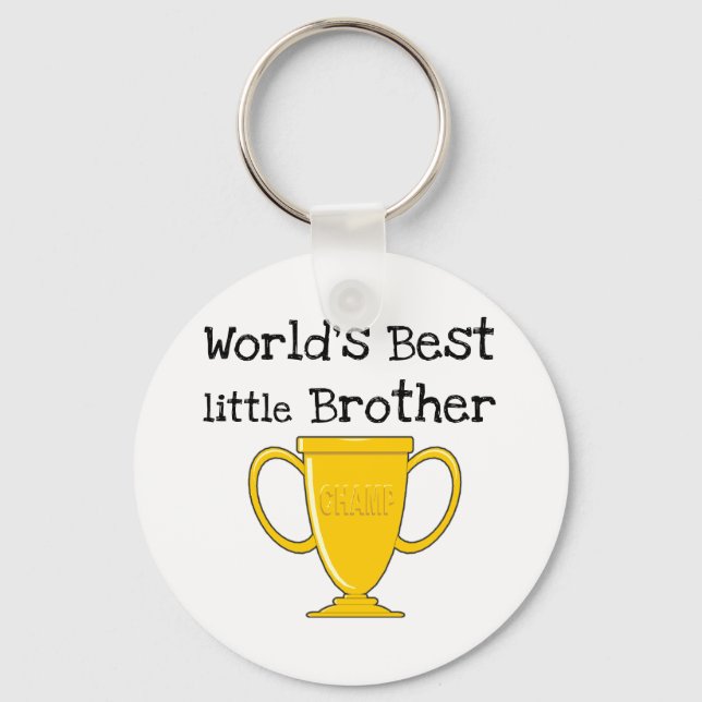Champion World's Best Little Brother Keychain (Front)