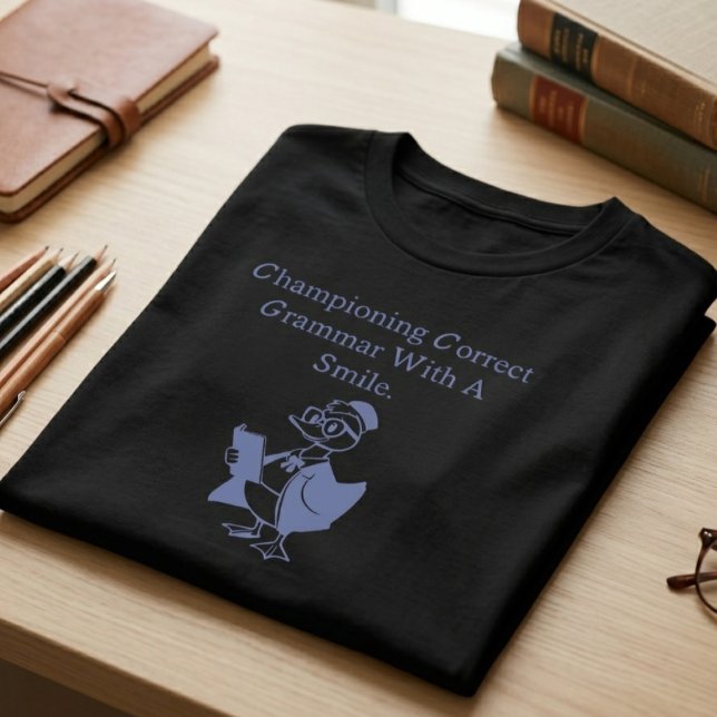 Championing Correct Grammar With A Smile Design T-Shirt (Creator Uploaded)