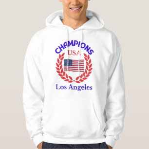 Champions LA USA Flag   True Classic Premium Hoodie