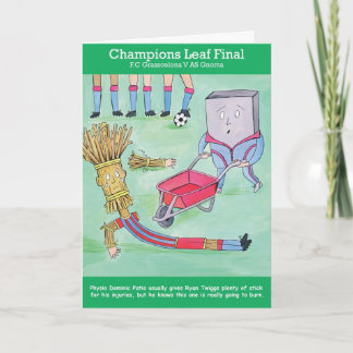 Champions Leaf Greetings Card