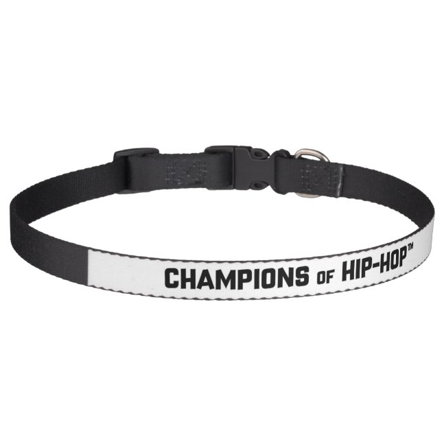 CHAMPIONS OF HIP-HOP Large Pet Collar (Front)