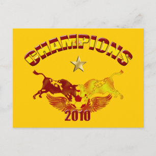 Champions toro Spanish bulls 2010 Postcard
