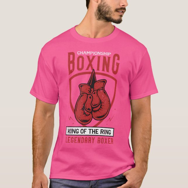 Championship Boxing King Of The Ring Legendary Box T-Shirt (Front)
