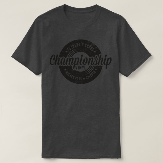 Championship Vinyl worn look T-Shirt (Design Front)